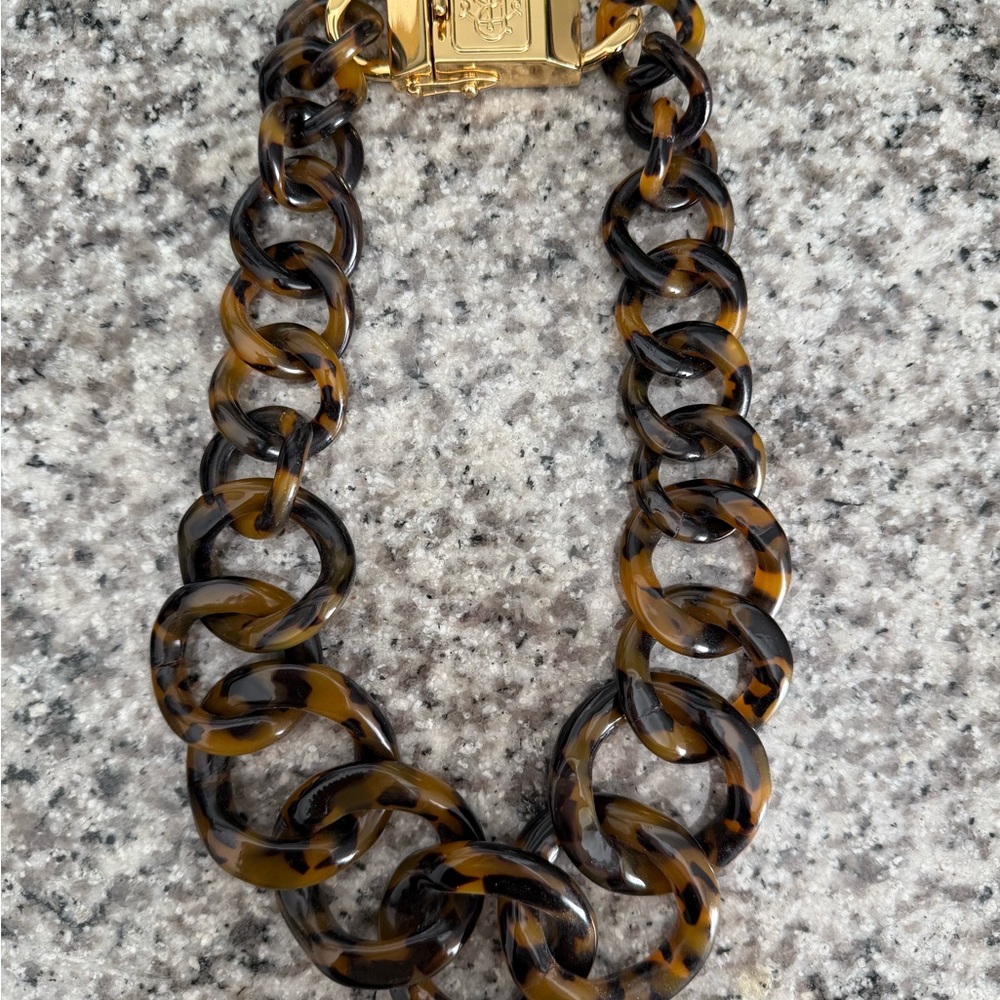 Tortoise Shell Chain Necklace